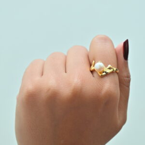 Molten Pearl Ring